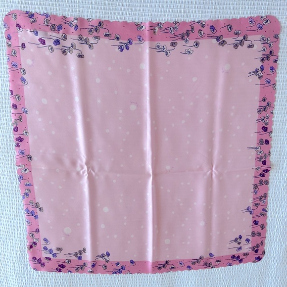 Silk pink scarf carré Nina Ricci - Picture 1 of 9